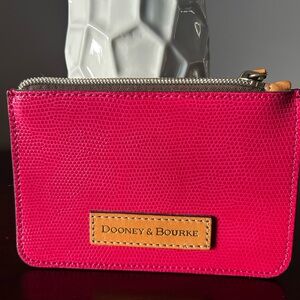 Dooney & Bourke Fuchsia Leather Wallet / Pouch